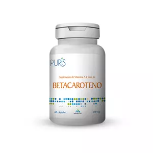 Imagem de Betacaroteno 400mg 60 Cápsulas Puris