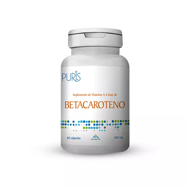 Imagem de Betacaroteno 400mg 60 Cápsulas Puris